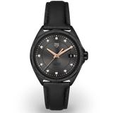 Tag Heuer Formula 1 Diamonds Black Dial Black Leather Strap Watch for Women - WBJ1417.FC8234 Authentic Buy Shop Now