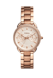 Fossil Tailor Rose Gold Dial Rose Gold Steel Strap Watch for Women - ES4264 Authentic Buy Shop Now