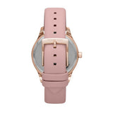 Michael Kors Layton Three-Hand White Dial Pink Leather Strap Watch for Women - MK2909 Authentic Buy Shop Now