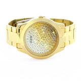 Guess Crush Gold Dial Gold Steel Strap Watch For Women - GW0020L2 Authentic Buy Shop Now