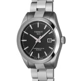 Tissot Gentleman Powermatic 80 Silicium Black Dial Silver Steel Strap Watch For Men - T127.407.11.051.00 Authentic Buy Shop Now