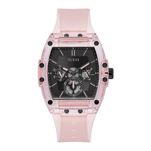 Guess Sporting Black Dial Pink Rubber Strap Watch for Men - GW0032G1 Authentic Buy Shop Now