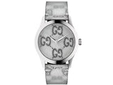 Gucci G Timeless Quartz Grey Dial Grey Leather Strap Watch For Men - YA1264058 Authentic Buy Shop Now