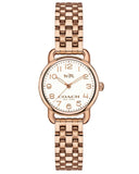 Coach Delancey White Dial Rose Gold Steel Strap Watch for Women - 14502262 Authentic Buy Shop Now