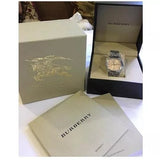 Burberry Heritage Collection Rose Gold Dial Silver Steel Strap Watch for Men - BU1352 Authentic Buy Shop Now