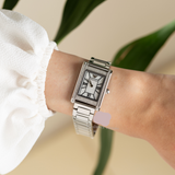 Emporio Armani Empire Mother of Pearl Dial Silver Steel Strap Watch For Women - AR11625 Authentic Buy Shop Now