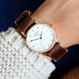 Tissot Everytime Desire White Dial Maroon NATO Strap Watch for Women - T109.210.37.031.00 Authentic Buy Shop Now