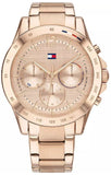 Tommy Hilfiger Haven Chronograph Rose Gold Dial Rose Gold Steel Strap Watch For Women - 1782197 Authentic Buy Shop Now