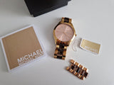 Michael Kors Runway Rose Gold Dial Two Tone Steel Strap Watch for Women - MK4301 Authentic Buy Shop Now