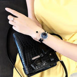 Gucci Diamantissima Diamonds Black Dial Black Leather Strap Watch For Women - YA141403 Authentic Buy Shop Now