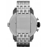 Diesel Little Daddy Chronograph Black Dial Silver Steel Strap Watch For Men - DZ7259 Authentic Buy Shop Now
