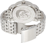 Diesel Mini Daddy Dual Time Silver Dial Stainless Steel Watch For Men - DZ7305 Authentic Buy Shop Now