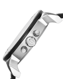 Diesel Mr Daddy Chronograph Black Dial Black Leather Strap Watch For Men - DZ7313 Authentic Buy Shop Now