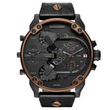 Diesel Mr Daddy 2.0 Chronograph Black Dial Black Steel Strap Watch For Men - DZ7400 Authentic Buy Shop Now