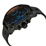 Diesel Little Daddy Black Dial Black Leather Strap Watch For Men - DZ7334 Authentic Buy Shop Now