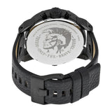 Diesel Little Daddy Chronograph Black Dial Black Leather Strap Watch For Men - DZ7291 Authentic Buy Shop Now