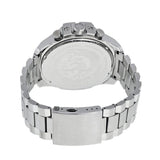 Diesel Mega Chief Chronograph White Dial Silver Steel Strap Watch For Men - DZ4328 Authentic Buy Shop Now