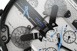 Diesel Mr Daddy 2.0 Chronograph Grey Dial Black Nylon Strap Watch For Men - DZ7420 Authentic Buy Shop Now