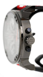 Diesel Mr Daddy 2.0 Chronograph Grey Dial Red Rubber Strap Watch For Men - DZ7423 Authentic Buy Shop Now