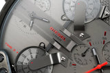 Diesel Mr Daddy 2.0 Chronograph Grey Dial Red Rubber Strap Watch For Men - DZ7423 Authentic Buy Shop Now