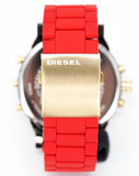 Diesel Mr Daddy 2.0 Chronograph Grey Dial Red Rubber Strap Watch For Men - DZ7430 Authentic Buy Shop Now
