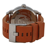 Diesel Mini Daddy Blue & Black Dial Brown Leather Strap Watch For Men - DZ7308 Authentic Buy Shop Now