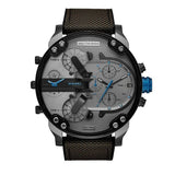 Diesel Mr Daddy 2.0 Chronograph Grey Dial Black Nylon Strap Watch For Men - DZ7420 Authentic Buy Shop Now