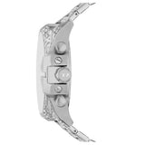Michael Kors Layton Chronograph Silver Dial Silver Steel Strap Watch For Women - MK6976 Authentic Buy Shop Now