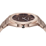 D1 Milano Ultra Thin Brown Dial Gold Steel Strap Watch for Men - D1-UTBJ13 Authentic Buy Shop Now