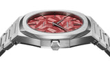 D1 Milano Ultra Thin Barn Red Dial Silver Steel Strap Watch for Men - D1-UTBJ33 Authentic Buy Shop Now