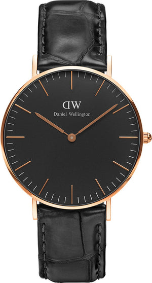 Daniel Wellington Classic Reading Black Dial Black Leather Strap Watch For Women - DW00100141 Authentic Buy Shop Now