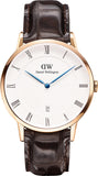 Daniel Wellington Dapper York White Dial Brown Leather Strap Watch For Men - DW00100085 Authentic Buy Shop Now