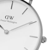 Daniel Wellington Classic Petite Cornwall White Dial Black NATO Strap Watch For Women - DW00100254 Authentic Buy Shop Now