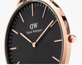 Daniel Wellington Classic Bayswater Black Dial Black NATO Strap Watch For Men - DW00100277 Authentic Buy Shop Now