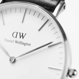 Daniel Wellington Classic Bayswater White Dial Blue NATO Strap Watch For Women - DW00100280 Authentic Buy Shop Now
