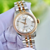 Tissot Ballade Powermatic 80 Cosc Mother of Pearl Dial Two Tone Steel Strap Watch For Women - T108.208.22.117.01 Authentic Buy Shop Now