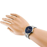 Tommy Hilfiger Brooklyn Quartz Blue Dial Silver Mesh Bracelet Watch for Men - 1791505 Authentic Buy Shop Now