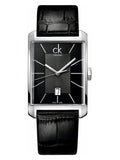 Calvin Klein Window Black Dial Black Leather Strap Watch for Men - K2M21107 Authentic Buy Shop Now