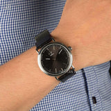 Calvin Klein Surround Black Dial Black Leather Strap Watch for Men - K3W211C1 Authentic Buy Shop Now
