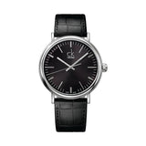Calvin Klein Surround Black Dial Black Leather Strap Watch for Men - K3W211C1 Authentic Buy Shop Now
