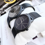 Calvin Klein Minimal Black Dial Black Mesh Bracelet Watch for Women - K3M5245X Authentic Buy Shop Now