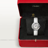 Cartier Ballon Bleu De Cartier Silver Dial White Leather Strap Watch for Women - W6920086 Authentic Buy Shop Now