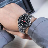 Citizen Mechanical Black Dial Silver Steel Strap Watch For Men - NJ0120-81E Authentic Buy Shop Now