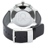 Calvin Klein Post Minimal White Dial Black Leather Strap Watch for Men - K7627120 Authentic Buy Shop Now
