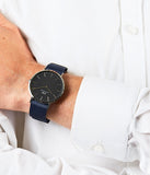 Daniel Wellington Classic Bayswater Black Dial Black NATO Strap Watch For Men - DW00100278 Authentic Buy Shop Now
