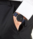 Daniel Wellington Classic Bayswater Black Dial Black NATO Strap Watch For Women - DW00100281 Authentic Buy Shop Now