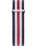 Daniel Wellington Classic Canterbury White Dial Two Tone NATO Strap Watch For Women - DW00100051 Authentic Buy Shop Now