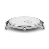 Daniel Wellington Classic Glasgow White Dial Two Tone NATO Strap Unisex Watch - DW00100047 Authentic Buy Shop Now