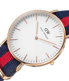 Daniel Wellington Classic Oxford White Dial Two Tone NATO Strap Watch For Women - DW00100029 Authentic Buy Shop Now