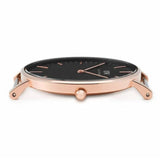 Daniel Wellington Classic Reading Black Dial Black Leather Strap Watch For Women - DW00100141 Authentic Buy Shop Now